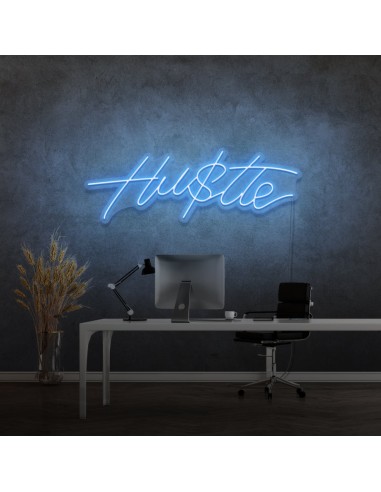 'HUSTLE' - signe en néon LED la chaussure