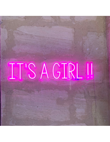 'IT'S A GIRL' - Signe en néon LED Vous souhaitez 