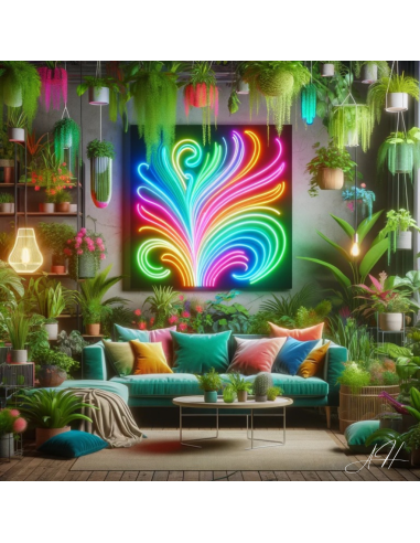 'Abstract Botanical Neon' - LED neon sign À commander